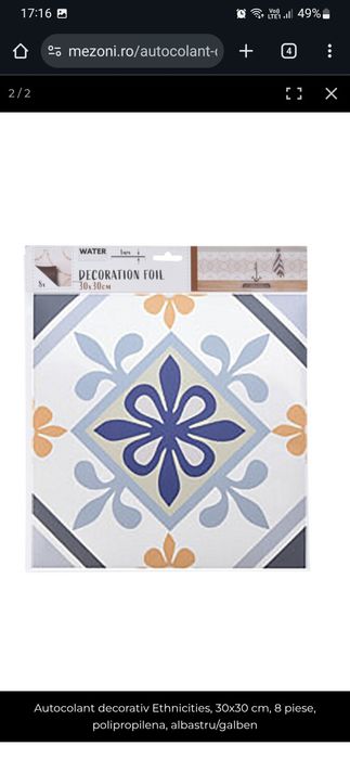 Tapet decorativ autocolant, trimit oriunde