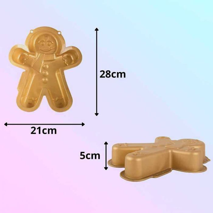 Силиконова форма за печене курабиено човече