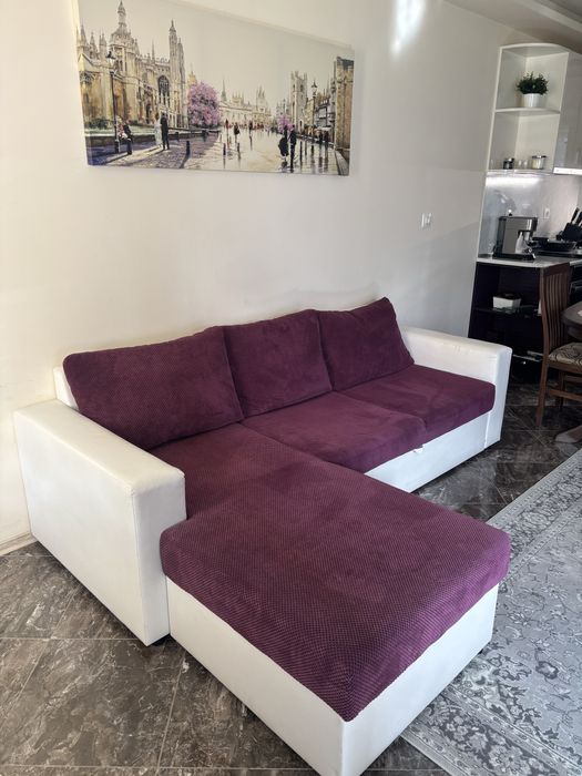 Ъглов диван с функция сън