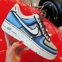 Adidasi Nike Air Force 1 Custom Pop Blue 39 40 41 42 43
