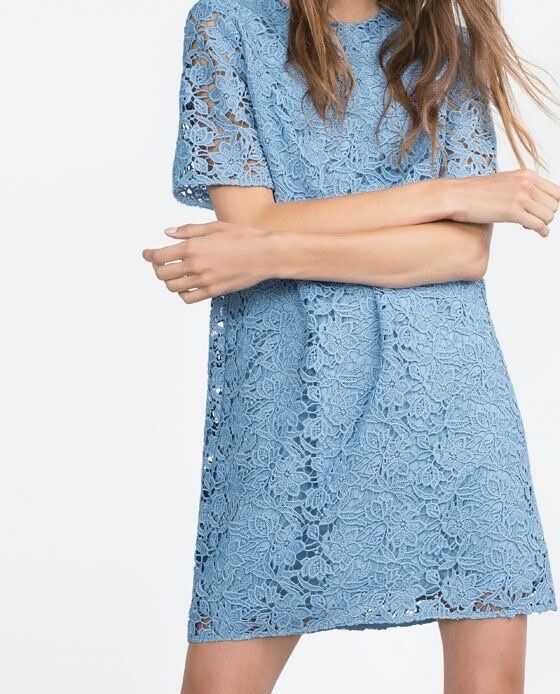 ZARA рокля дантела