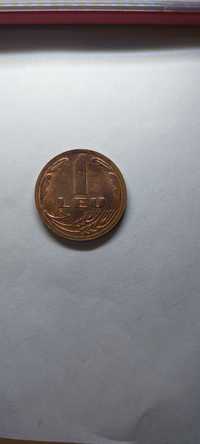 Monedă 1 leu anul 1992