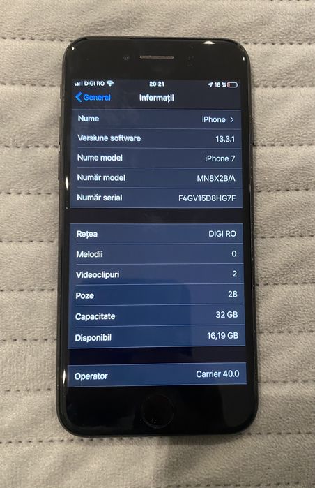 Vând iPhone 7 32gb