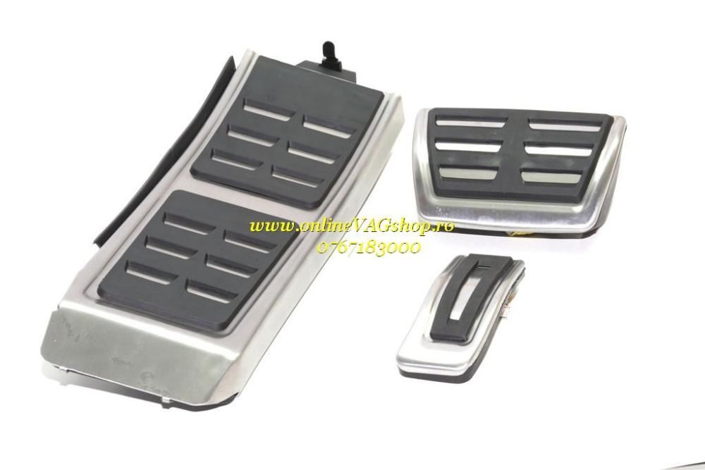 Set Pedale Inox + Footrest transmisie automata Audi A4,A5,A6,A7,Q5