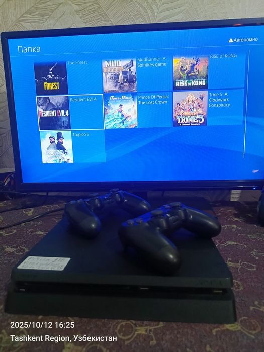 Ps4 slim goldhen Proshivkali 40 ta oʻyini 3oy garantiyasi bor