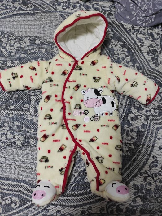 Детский флисовый комбинезон