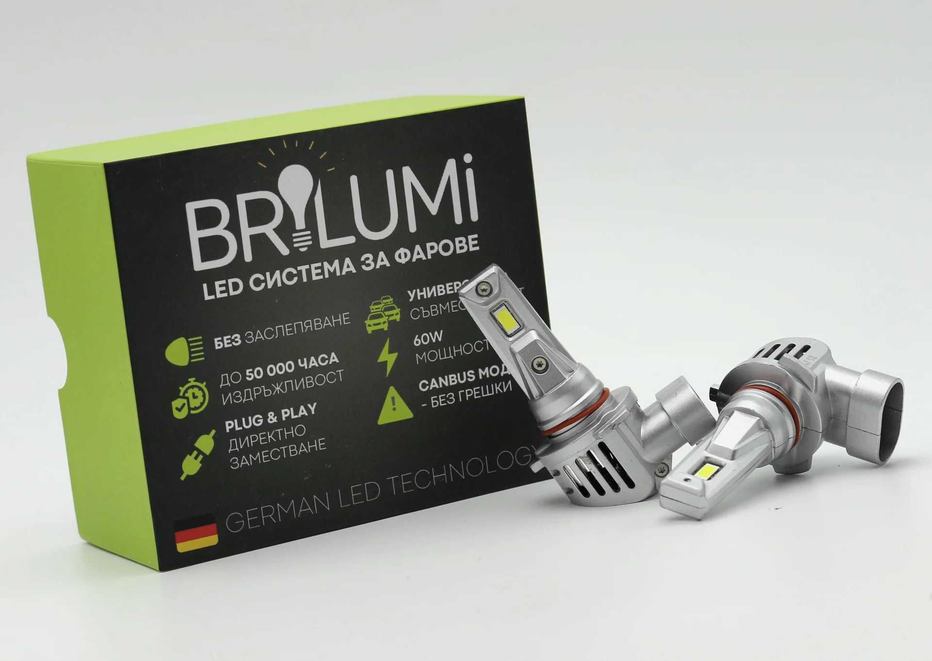 LED крушки HB3 BRILUMI Evolve 60W Plug & Play CANBUS 6000K