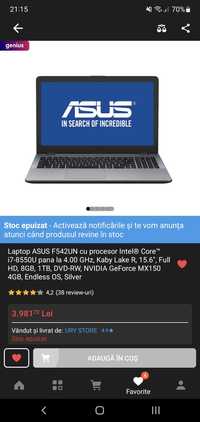 Laptop Asus Vivobook F542UN