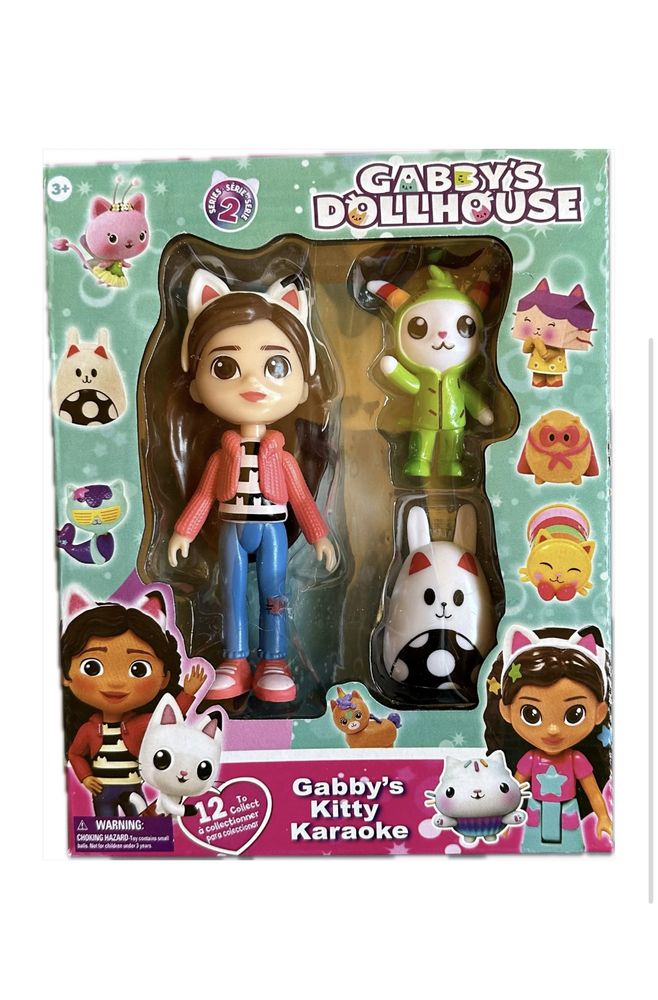 Set de joaca cu 3 figurine cu personaje din Gabby’s Dollhouse, NOI