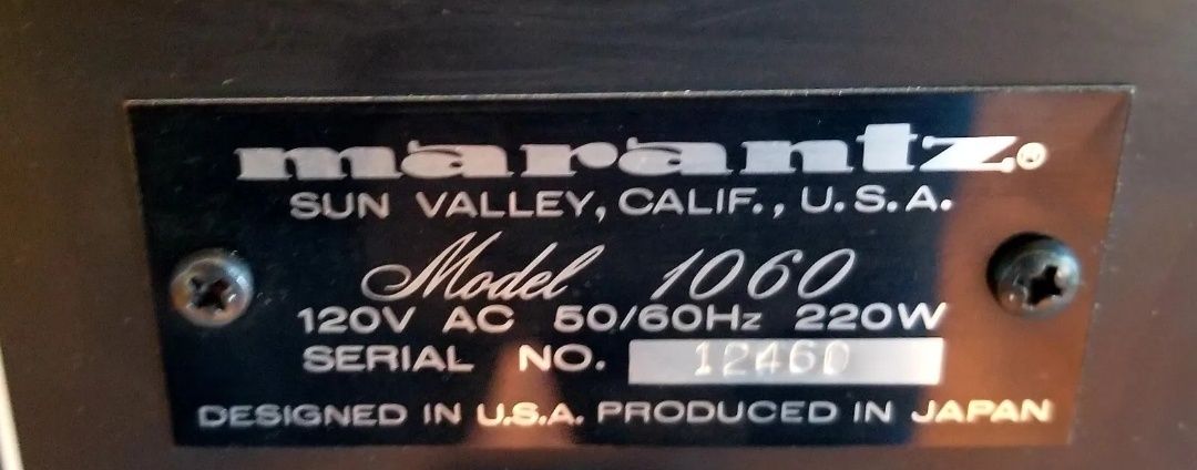 Marantz model 1060 amplificator vintage
