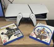 Consola PlayStation 5 Slim Disk Edition 1TB + 2 jocuri