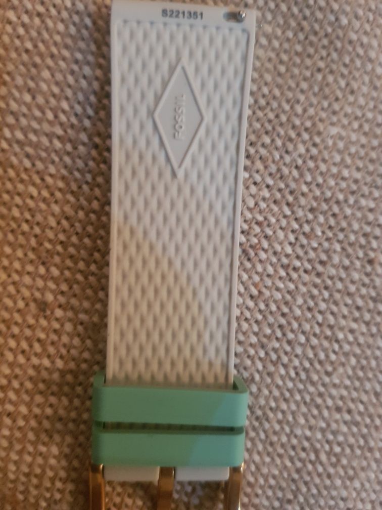 Curea ceas Fossil 22 mm, Verde Mint