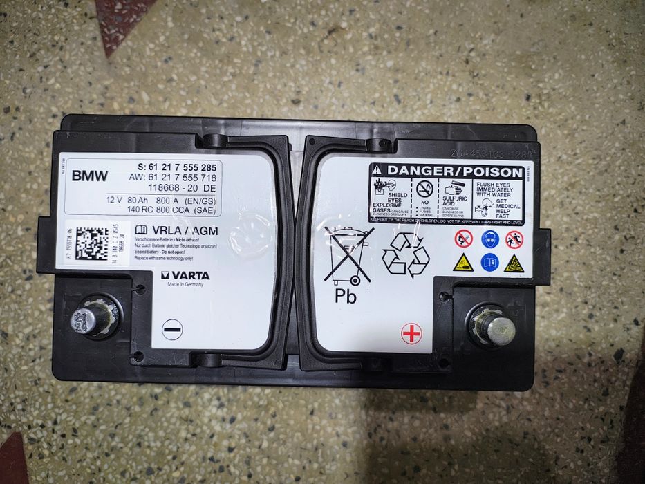 Baterie originala Varta AGM Bmw 80Ah import.