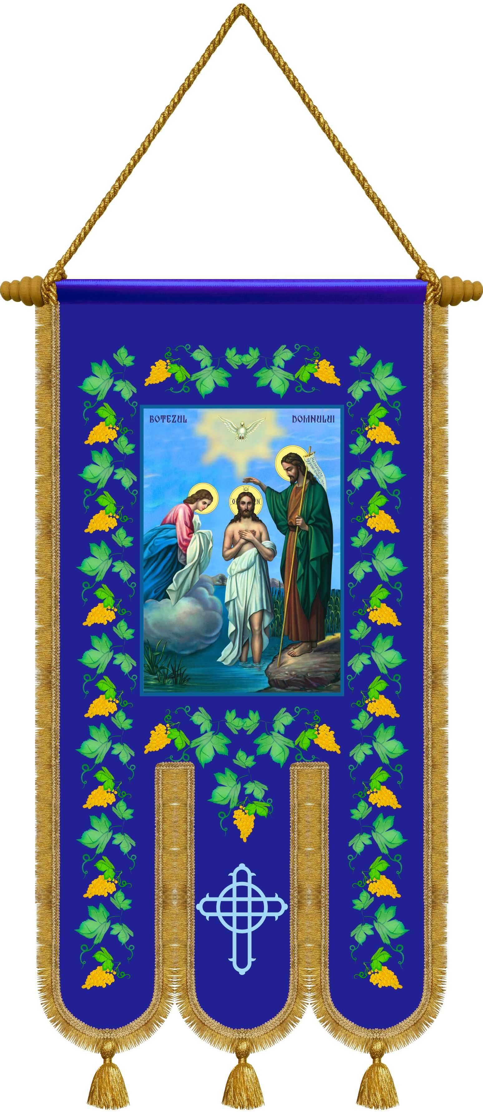 Prapuri / Steaguri bisericesti, fata-verso - Noi, 50 x 100 cm