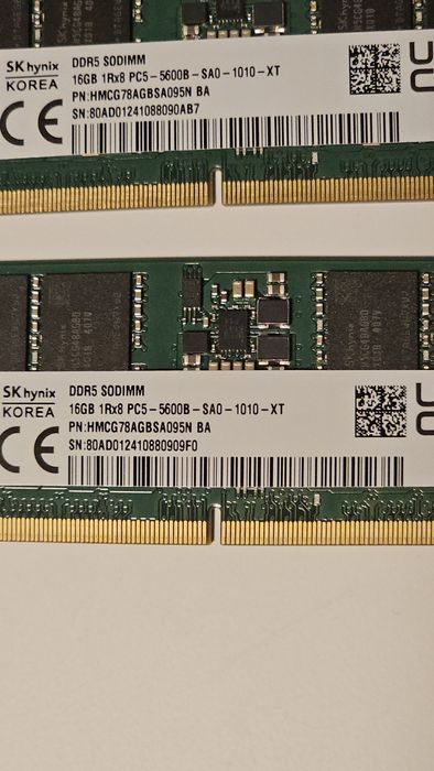 SK Hynix 32 GB RAM kit (2x16 GB) Sodimm DDR5