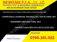 INFIINTARE PFA/II/IF/SRL - curier, transport, agricultura