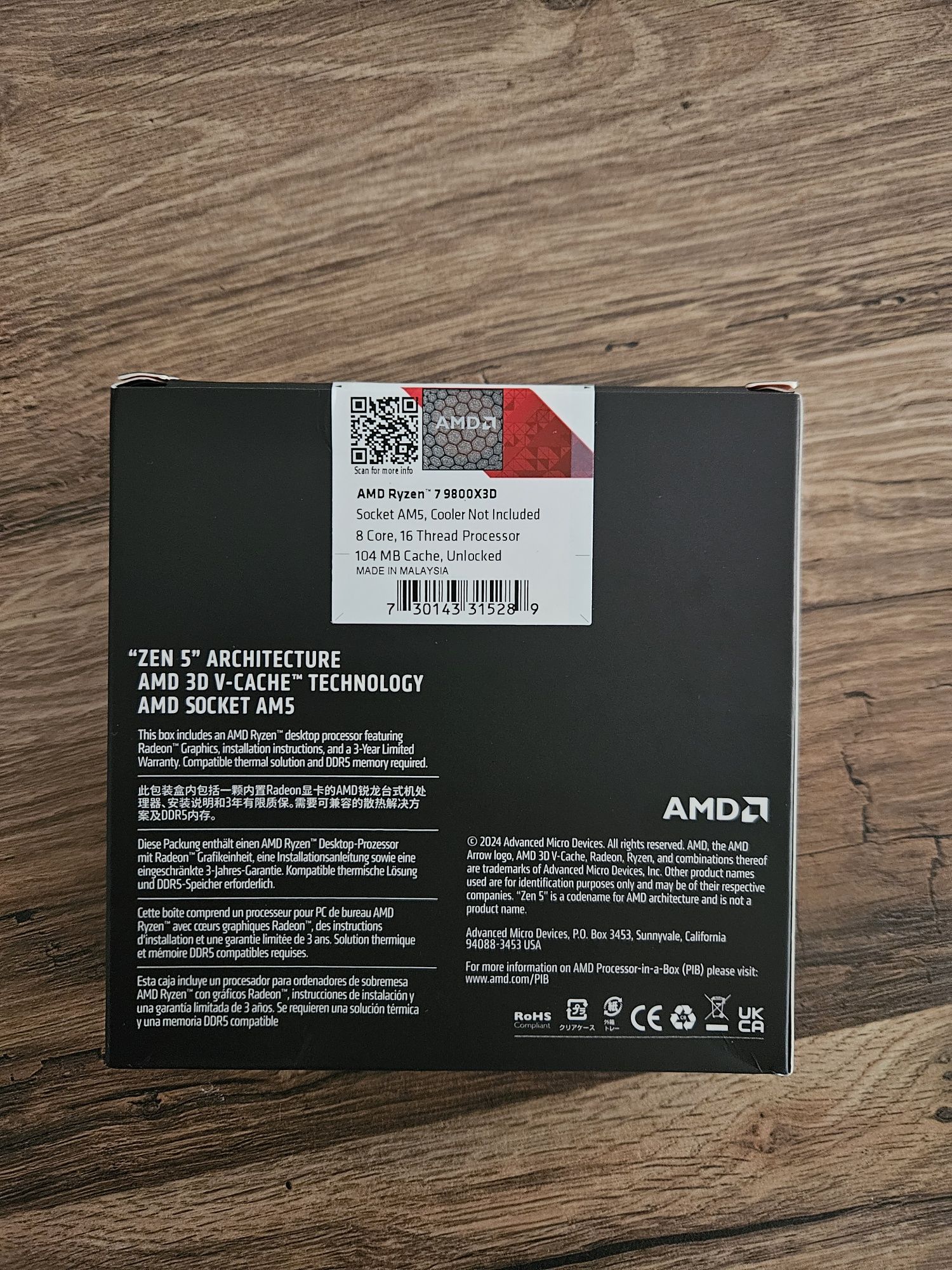 Amd Ryzen 7 9800X3D