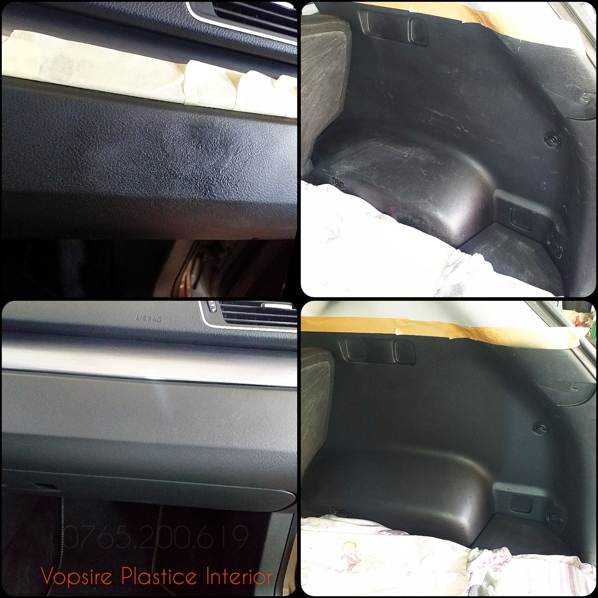 Vopsire Plastice Interior Auto Reconditionare prin Vopsit Console Rame