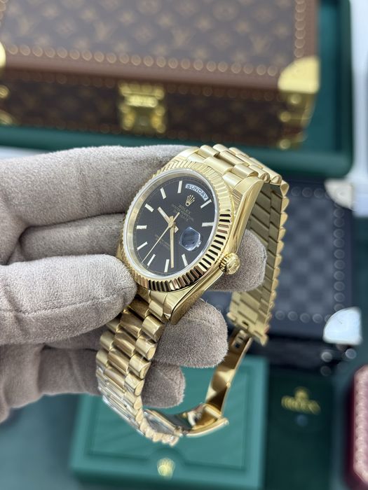 Rolex Day-Date 40 Index Black Dial