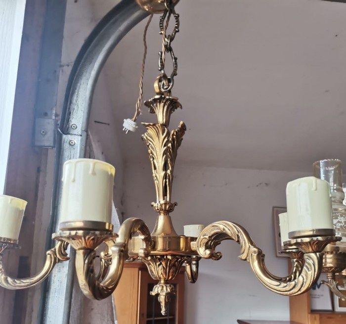 Candelabru in stilul francez Empire din bronz masiv cu 6 brațe piesa c