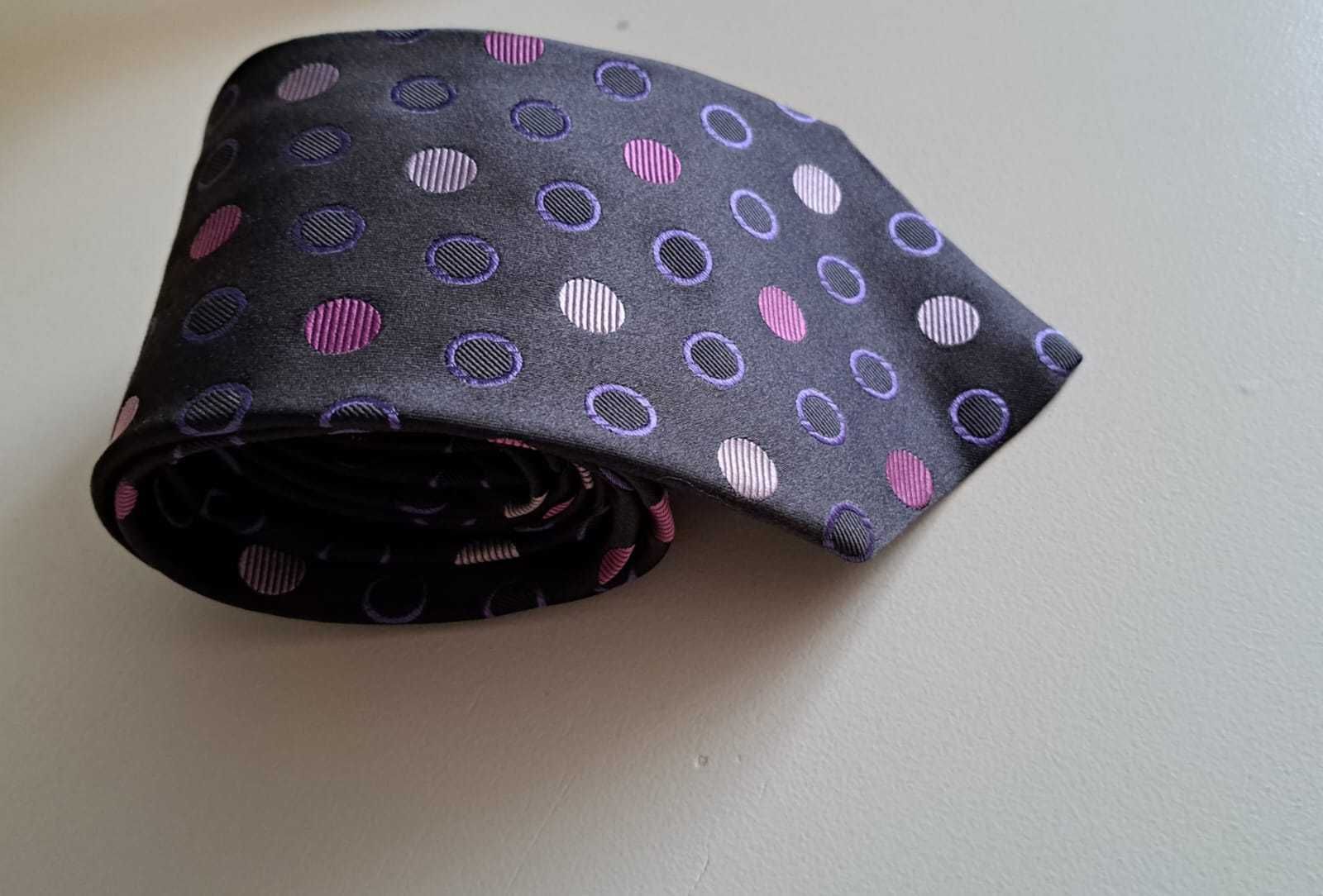 Cravata Paul Smith, culoare gri si roz