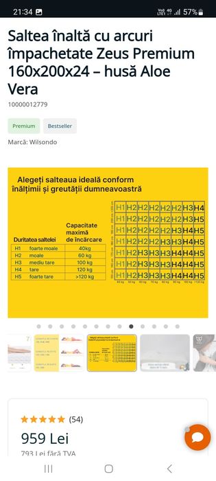 Saltea Pocket Springs