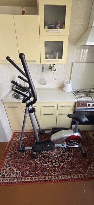 Лыжи, велотренажёр