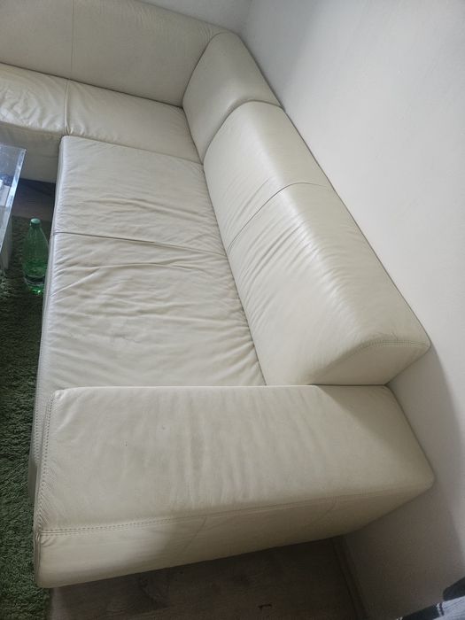 Кожен диван ъглов