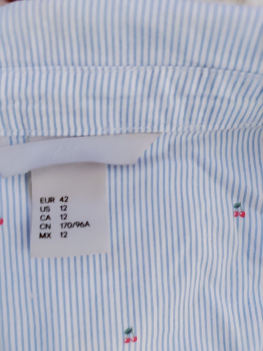 Set pantaloni 3/4 și cămașa h&m M/L, cadou poseta