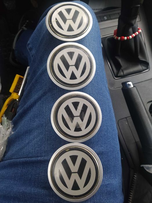 Capace originale Volkswagen pentru jante de aliaj cu gaura de 66mm
