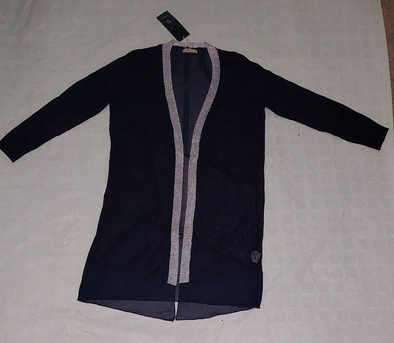 cardigan elegant M bleumarin