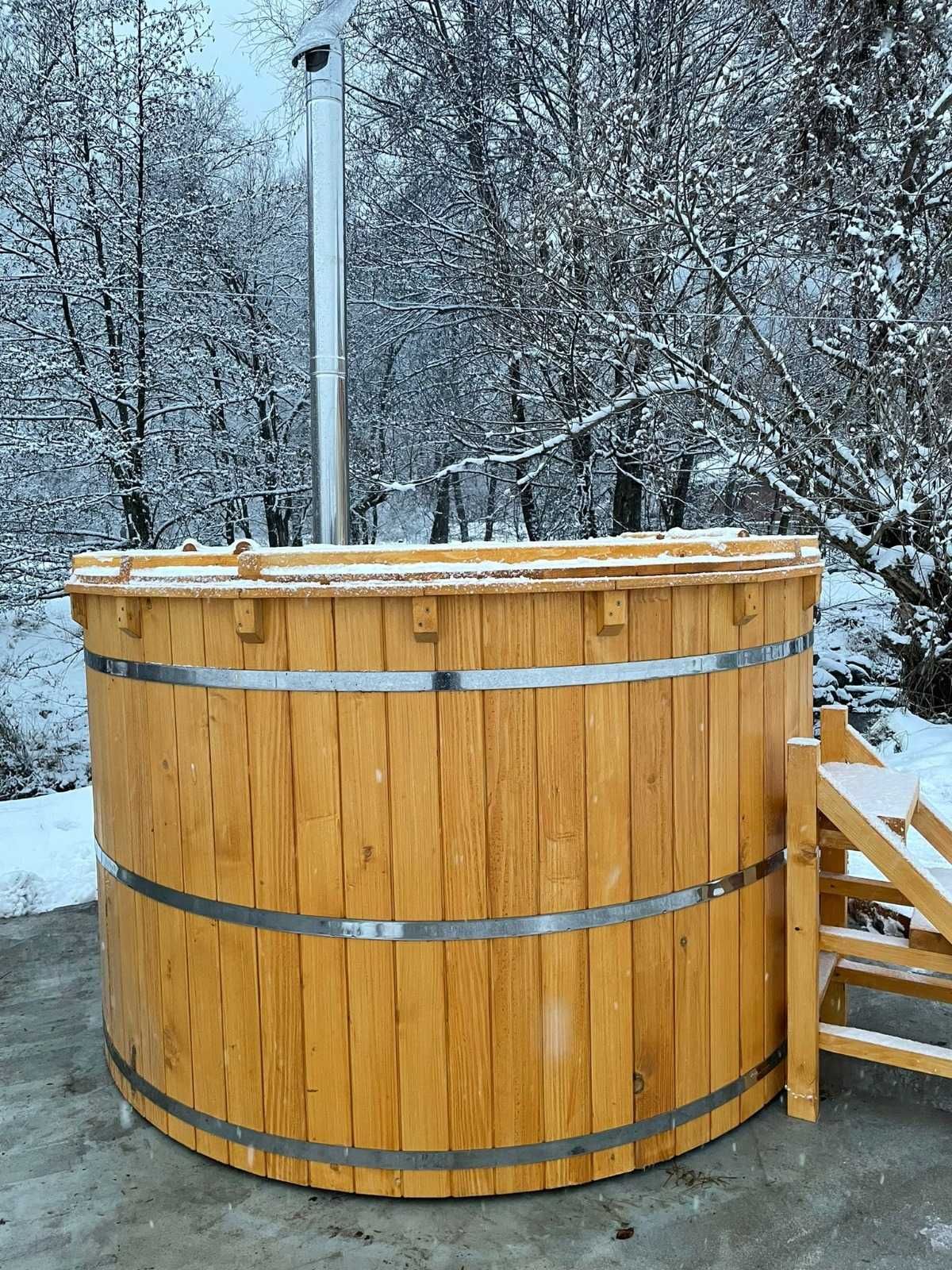 STOC -Ciubar cu apa fierbinte, HotTub, piscina, sauna, Spa rustic