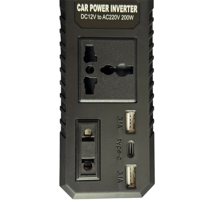Преобразувател 12V/220V – 200W, автомобилен инвертор
