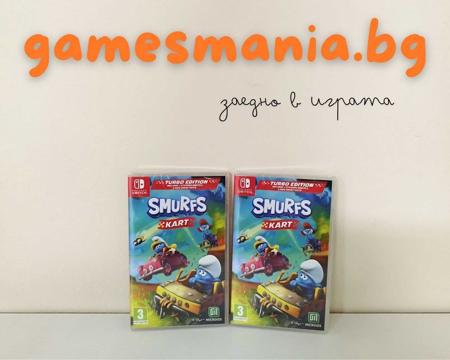 [Nintendo Switch] СУПЕР цена / Smurfs KART/ НОВИ/1-4 играча