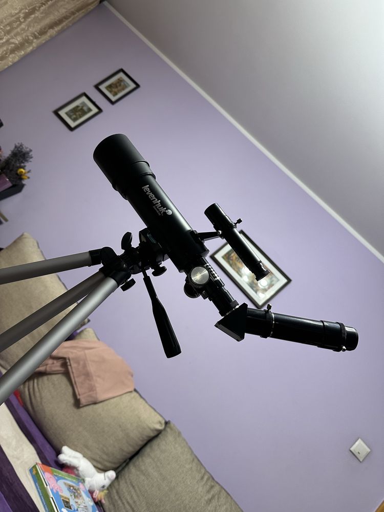 Telescop Levenhuk Skyline Travel 50 cu rucsac, Refractor