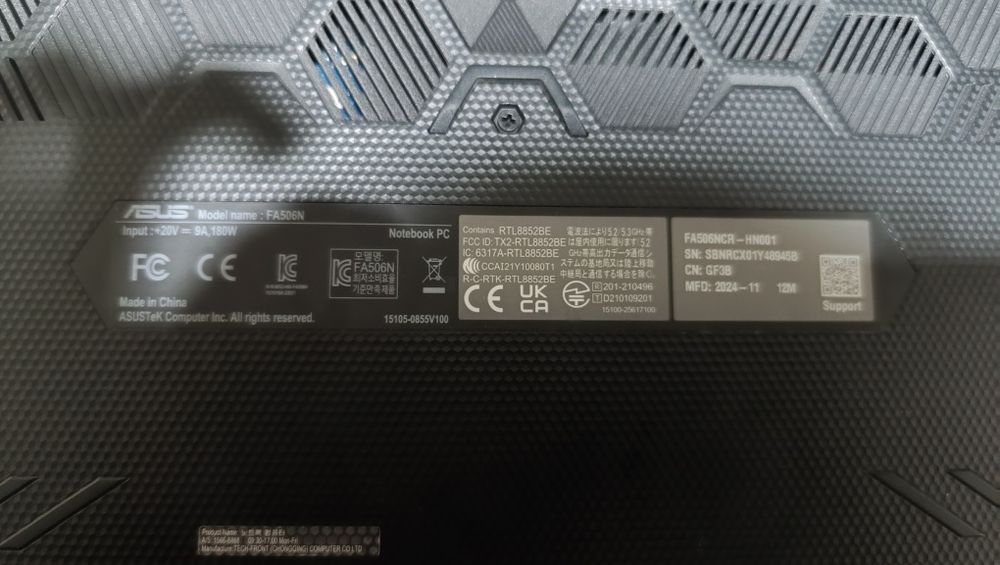 Asus tuf gaming a15