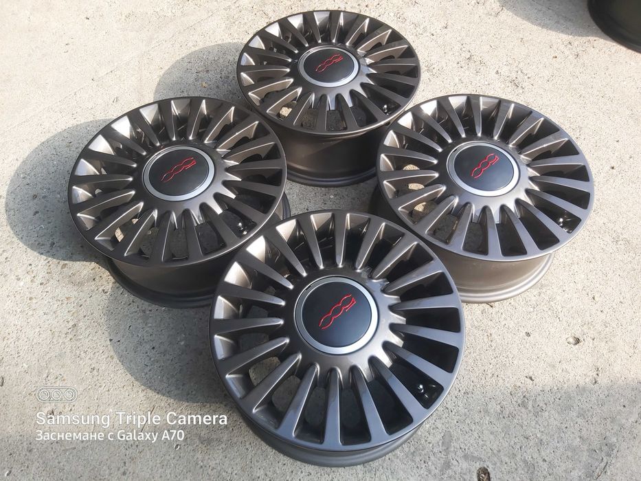 4 броя алуминиеви джанти за Fiat 500 15