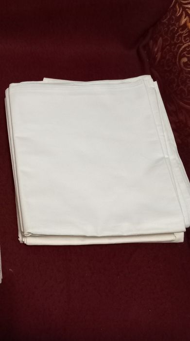 Простыни и ткани из льна и ситца СССР.