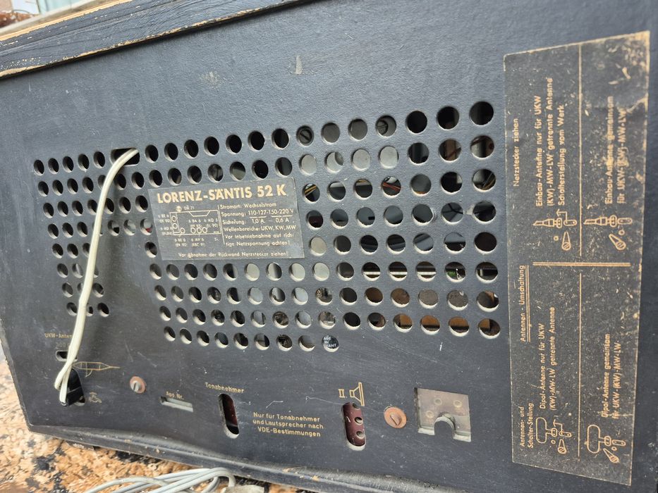 Vand cu lampi marca Lorenz 52k ,made in Germania fabricat in anul 1951