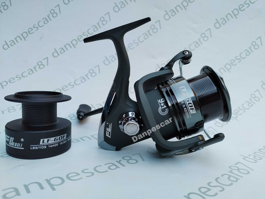 SET 4 Mulinete FL Feeder LF6000 tambur LONGCAST 10 rulmenti