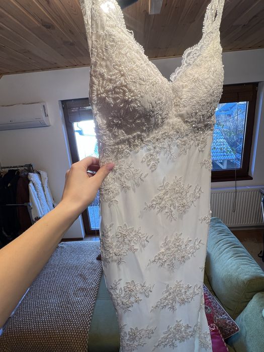 Rochie mireasa nepurtata marimea M