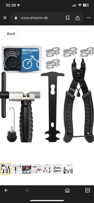 Set de reparații pentru lanțuri de biciclete MTB Cursiera