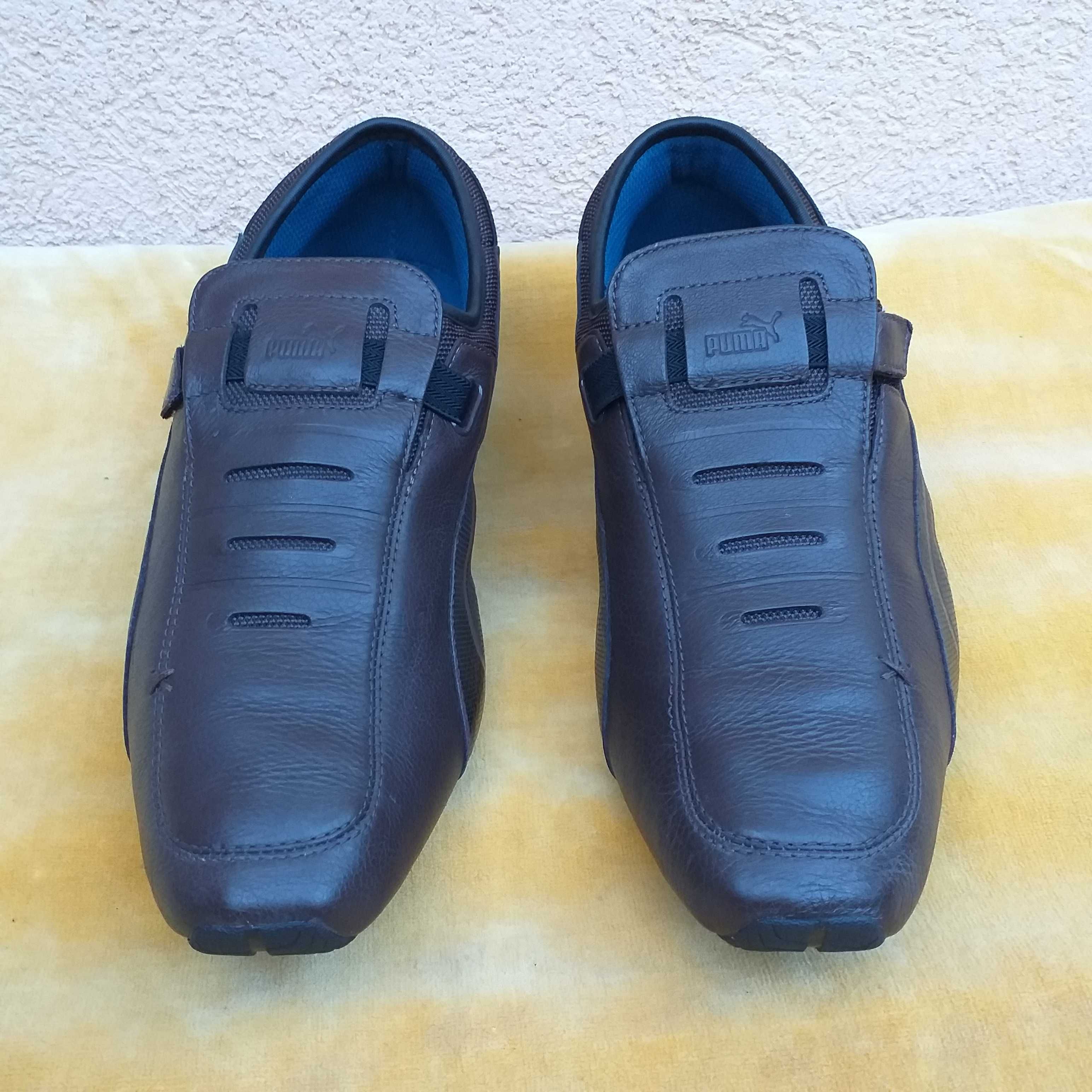 pantofi sport maro adidasi piele puma marimea 42.5