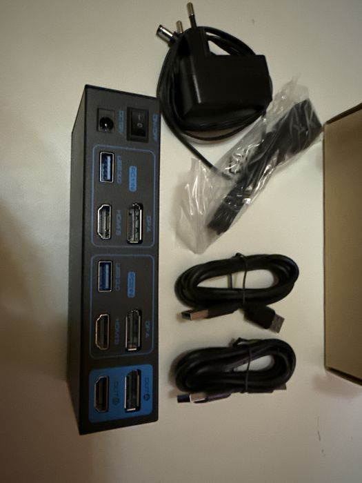 Switch Comutator KVM HDMI 2.0 DP 1.2 Dual Monitor 2x2 USB 3.0 VP-SW272