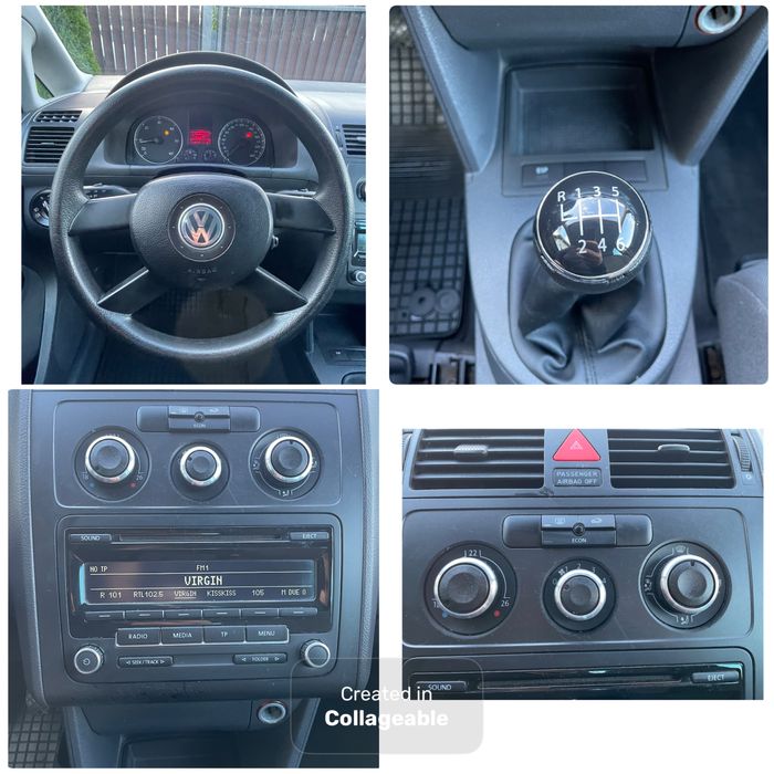 Volkswagen Touran 1,9 Diesel in 6 Trepte,Jante Aliaj,Geamuri Ionizate
