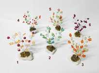 Reducere! Mini pomisori margele multicolori, cadou unicat decor