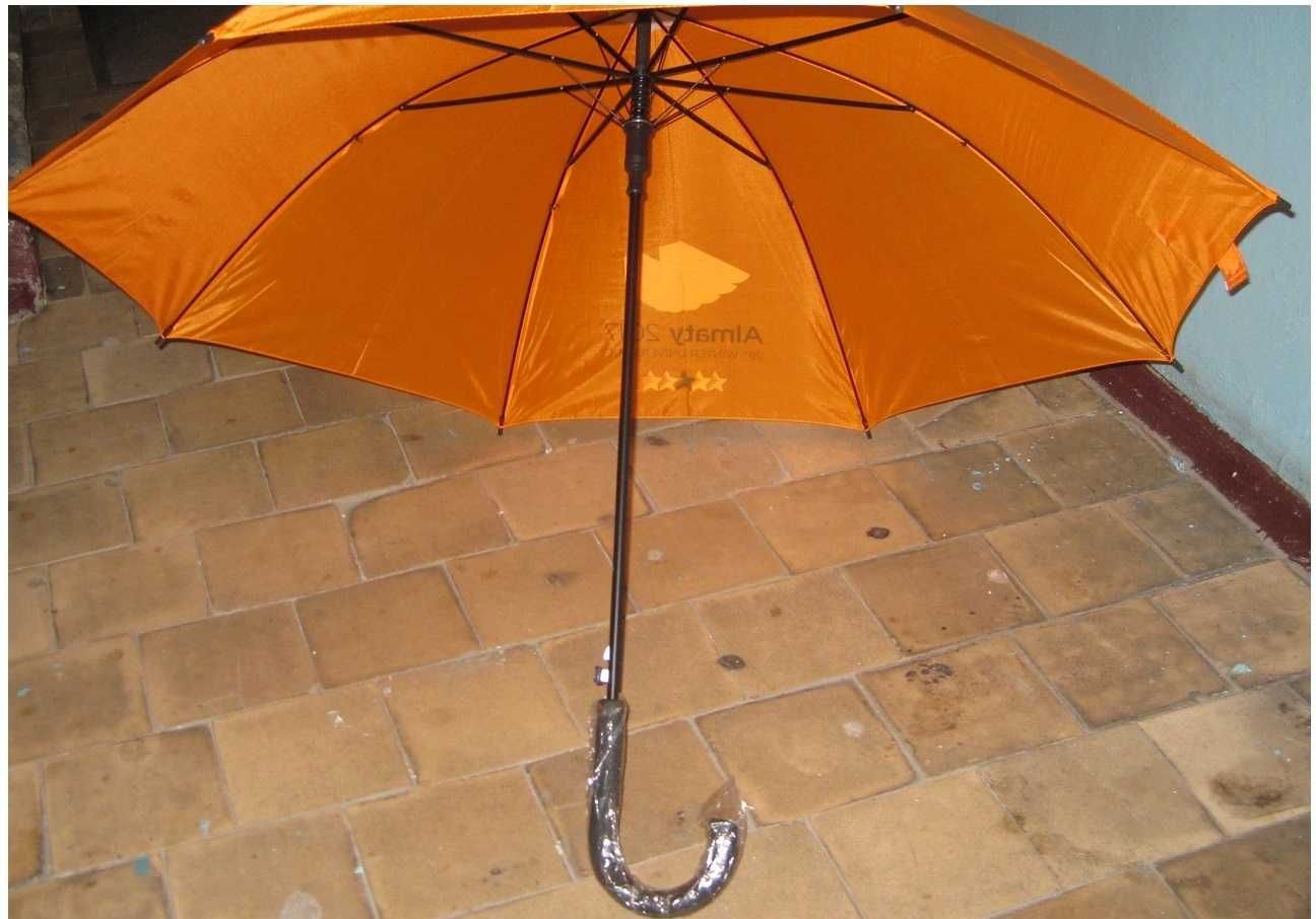 Оранжевый зонт, новый - 2500 тенге
