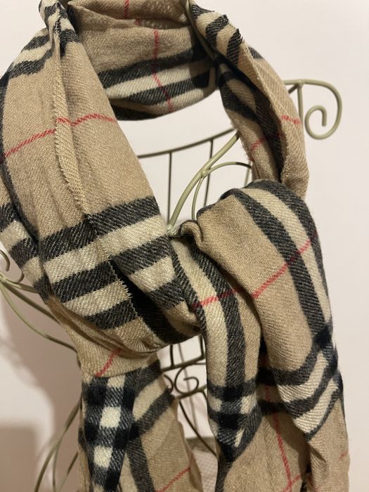 Fular din lana tip Burberry