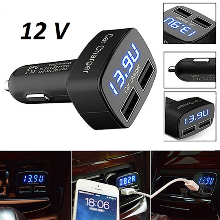 USB зарядни за кола 12V