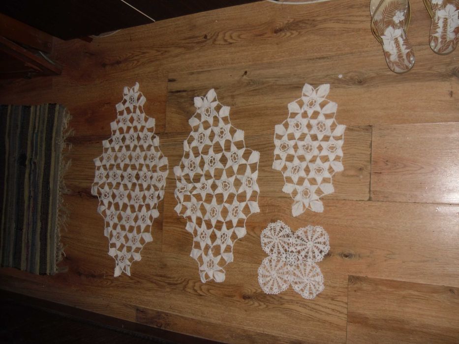 Set   dantele macrame ,lucrate manual